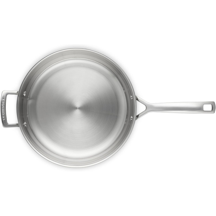 Сковорода LE CREUSET з нержавіючої сталі 28 см, Ø 28 см, для всіх типів плит (включно з індукцією) та духовки, срібна