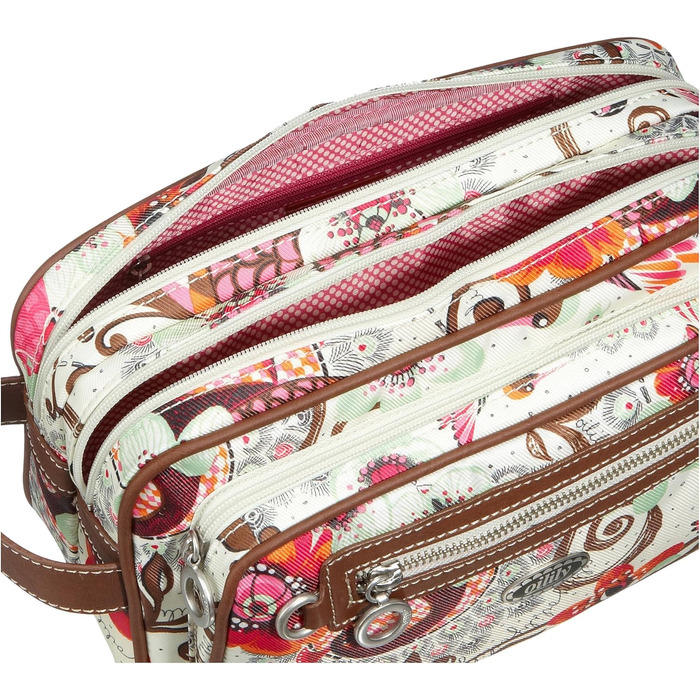 Кишенькова косметичка Oilly Summer Birds OCB9114, жіноча косметичка, 28x116.5 біла