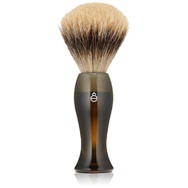 Щітка eShave White Badger Brush (дим)