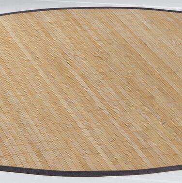 Масивний килим HIGHQ I 11-міліметрова доріжка, філігранна облямівка I Бамбукова доріжка для килимів по периметру ліжка Кухонна доріжка вхідний килимок Кухонна доріжка I Вішалка для одягу від DE-Commerce I (бамбук, 160 см)