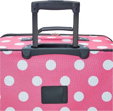 Набір валіз Rockland Polka Softside, 4 шт. (14/19/24/28 дюймів), Multi/Blue Dot