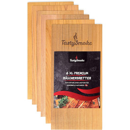 Гриль-дошки з червоного кедрового дерева TastySmoke Premium, 6 шт.