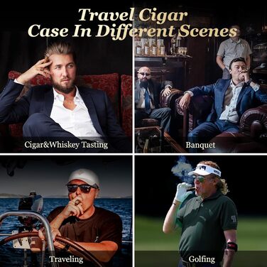 Вологостійкий гумодор для сигар Marvero Reise: Іспанська цедра, шкіряний етикет, на 5-10 сигар