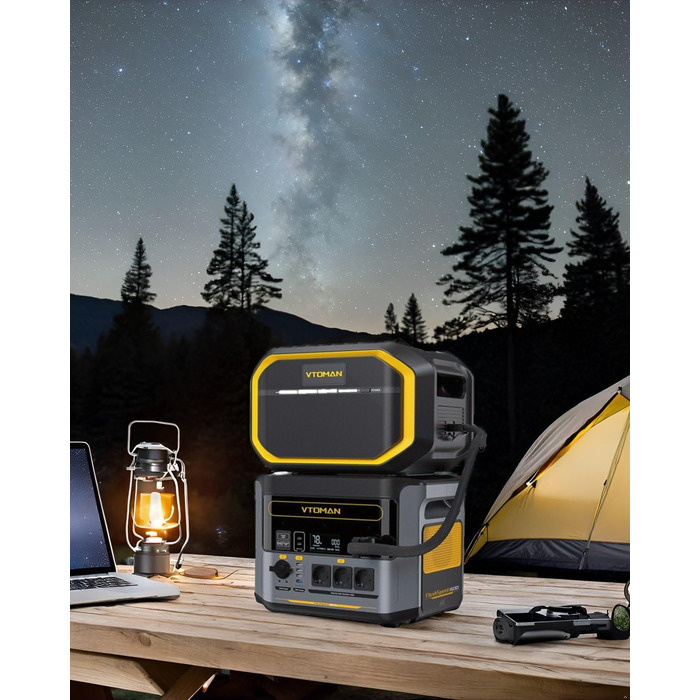 Портативна електростанція VTOMAN FlashSpeed 1500 EB: 1548Wh, 3000W (пік), LFP, для кемпінгу та надзвичайних ситуацій