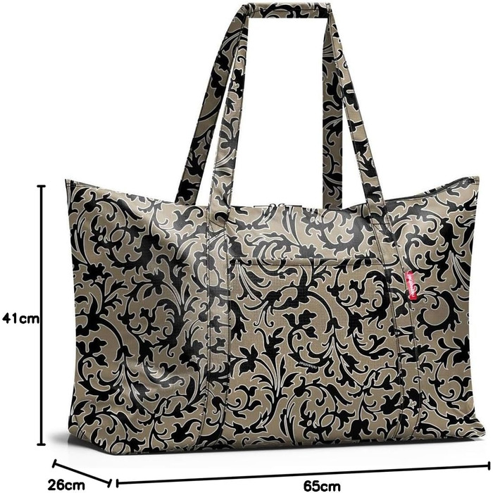 Сумка-шопер Reisenthel Mini Maxi Travelbag, синій, складана, легка та міцна, Baroque Marble