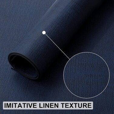 Набір підкладок під тарілки з екошкіри, 6 шт. - Водостійкі, легко миються, для кухні та обіднього столу (Темно-морська блакить, середній)