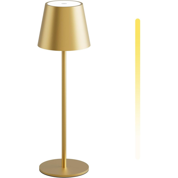 LED настільна лампа K-Bright 2 шт. з регулюванням яскравості, акумуляторна, бездротова, 3000K/4000K/6000K, USB-C, IP54, білий колір