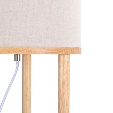 Лампа для читання з трьома полицями та льняним абажуром