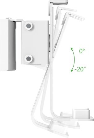 Підставка для SONOS ONE та Play:1 Conecto CC50596-2 (2 шт., білий) з кабелеуправлінням, 71.6 см, до 3 кг