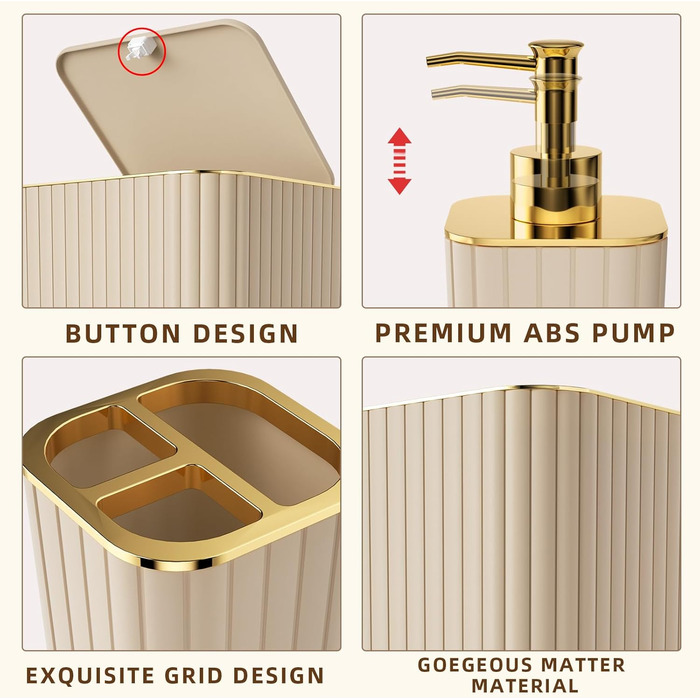 Набір аксесуарів для ванної кімнати, 25 предметів, салатовий, з душовою завісою та килимками