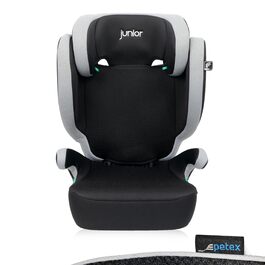 Автокрісло PETEX Auto-Kindersitz Basic Plus i-Size ISOFIX (100-150 см), сірий - безпечний дитячий автосидіння з регульованою висотою