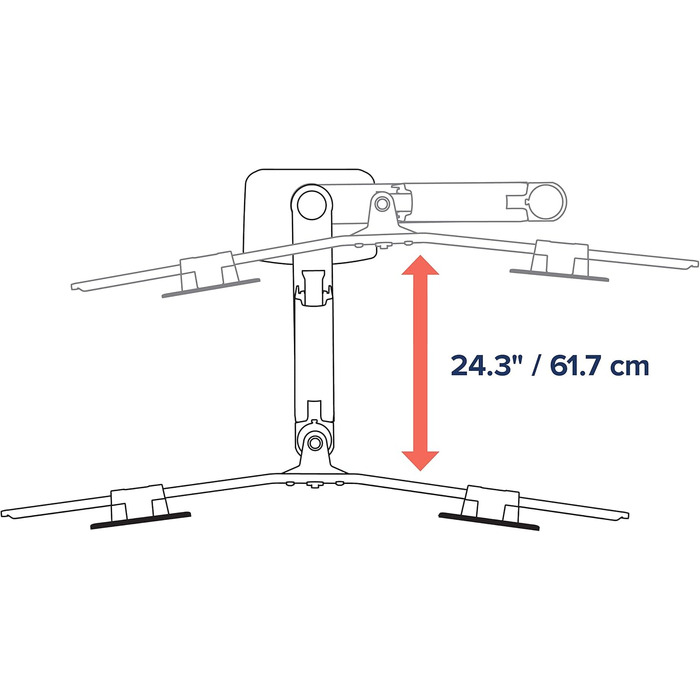 Кріплення для монітора Ergotron LX Dual Direct (білий) - до 63.5 см (25 дюймів), 0.9-5 кг
