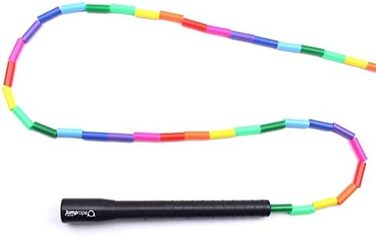 Професійні змагання зі стрибків зі скакалкою Бісер для вільного стилю - регульована довжина (довжина скакалки 3 м) Rainbow