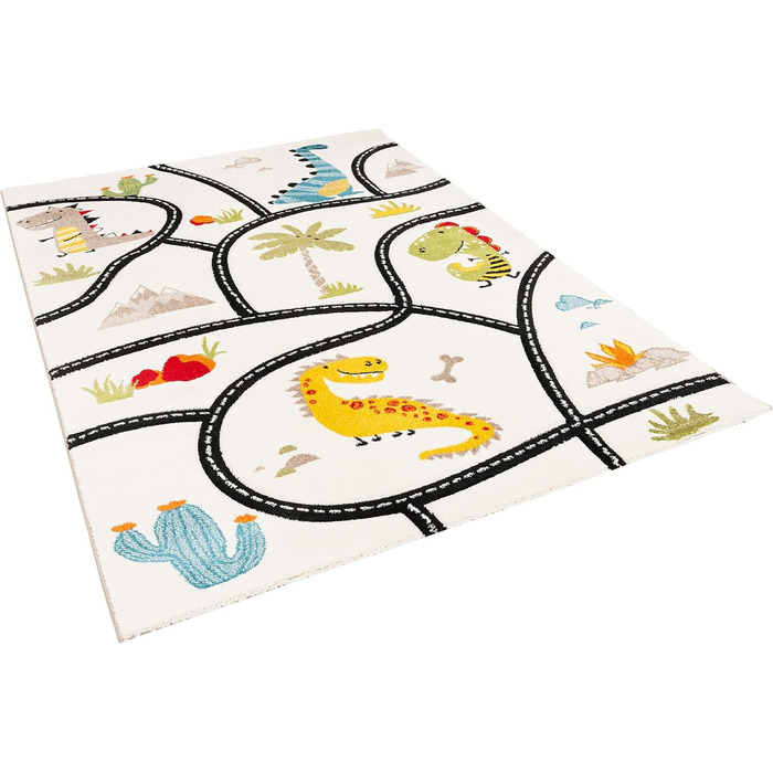 Килимок дитячий Pergamon Maui Kids Dino Street Rug барвистий, 5 розмірів, 140x200 см