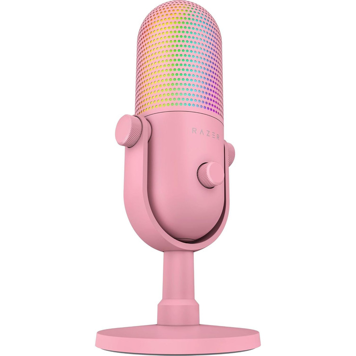 Мікрофон Razer Seiren V3 Mini - Рожевий (USB, компактний, з LED-індикатором, для стрімінгу)