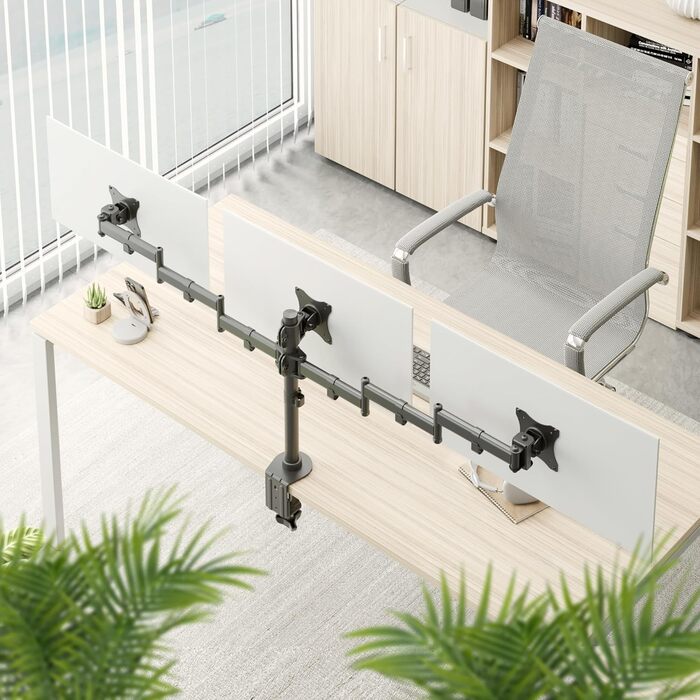Підставка для монітора RICOO 2 монітори, Dual Monitor Arm, TS7811, чорний