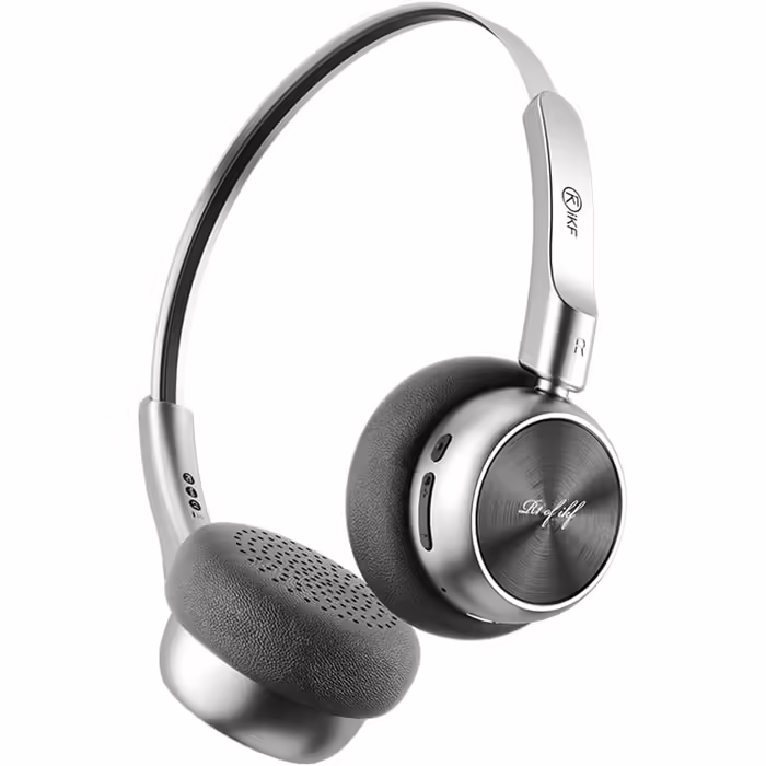 iKF R1 Бездротові Bluetooth накладні навушники ретро-дизайн, 60 годин роботи, стереозвук, режим прозорості, підключення до 2 пристроїв, для iOS/Android, чорні