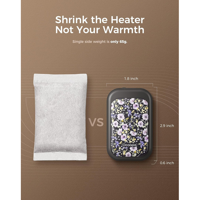 Електричні грілки для рук OCOOPA UT4 Young (Nocturne-Garten) - 2 шт., 5000mAh, водонепроникні, швидкий нагрів