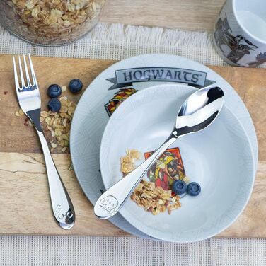 Набір дитячого столового прибору Кіндербестек Гаррі Поттер з гравіюванням - персоналізований столовий прилад з іменем або датою, бренд GEDA LABELS