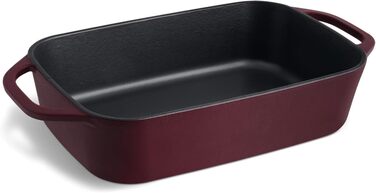 Форма для випічки Springlane з чавуну з кришкою 3L, емальована форма для хліба, пирогів та запіканок, міцна чавунна сковорода-жаровня 33,5 x 13 см, м'ятного кольору