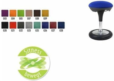 Офісний стілець Topstar Sitness 20, темно-синій