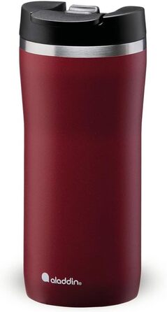 Термокружка Aladdin Barista Java з нержавіючої сталі 0.47L - Leak-Lock, для кави To Go, зберігає тепло 4 години, BPA-Free, придатна для миття в посудомийній машині (355 мл, Бордовий)