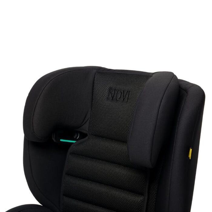 Автокрісло Novi Baby® James Premium i-Size ISOFIX для дітей 3,5-12 років, 100-150 см, регульоване, з підголівником, знімною спинкою (Чорний Go)