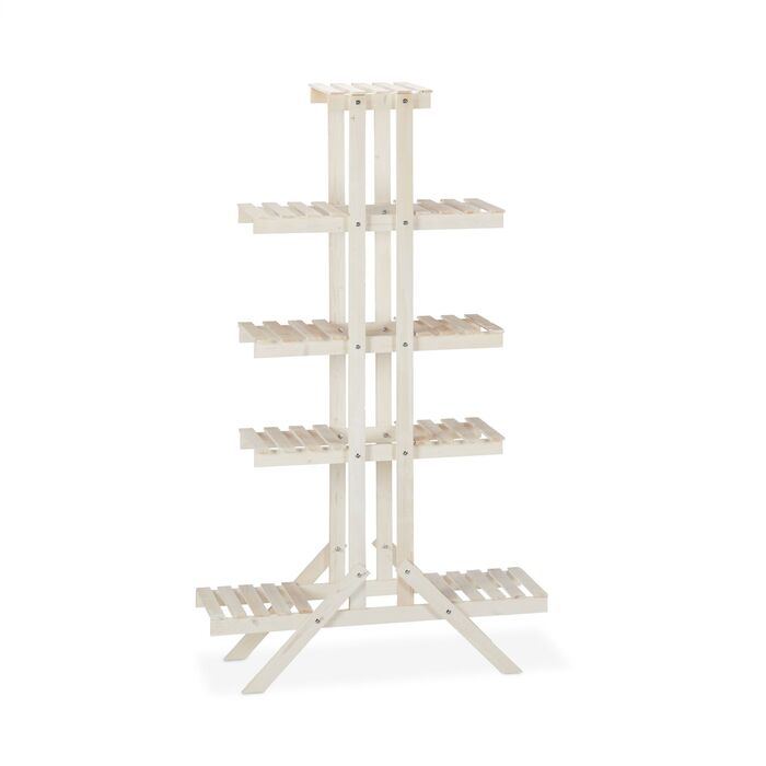 Сходинка для рослин Relaxdays з дерева, 5 сходинок