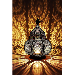 Східний ліхтар Marrakesch Orient Lamis 30 см чорний