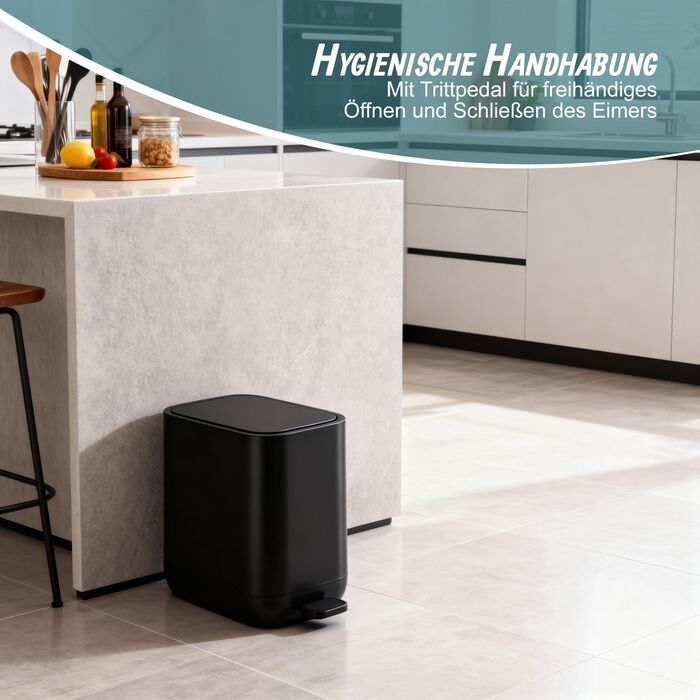 Відро для сміття Relaxdays, 7 літрів