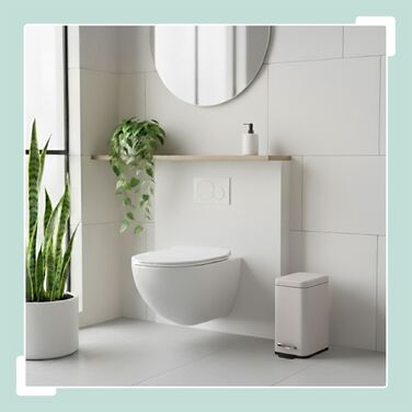 Відро для сміття Relaxdays 5 л з м'яким закриттям