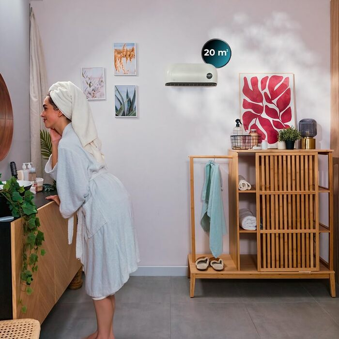 Електричний обігрівач Cecotec Ready Warm 5350 Power Box Ceramic Connected: 2000 Вт, LED-дисплей, Wi-Fi, пульт, 3 режими, осциляція, IP22, безпека