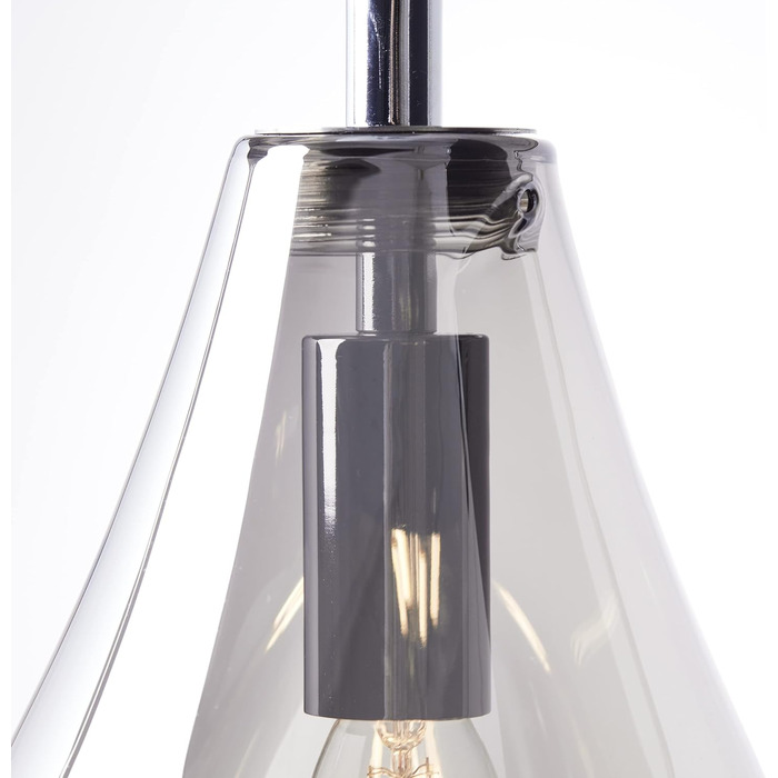 Підвісний світильник Lightbox 1 полум'я - підвісний світильник у декоративному скляному дизайні - підвісний світильник можна вкоротити по висоті - скло/метал хром - діаметр 16 см
