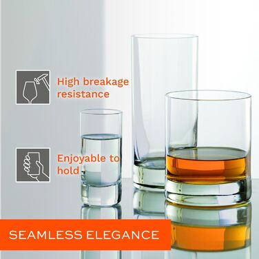 Набір склянок Longdrink Stölzle Lausitz New York Bar (6 шт, 320 мл) – склянки для коктейлів, води та соків. Склянка Campari, кришталеве скло, міцні та безпечні.