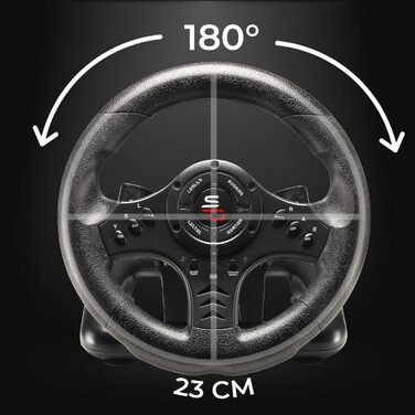 Racing Wheel Rennlenkrad SV450 Subsonic з педалями, вібрацією та перемикачем – для Xbox X/Series X, Switch, PS4, Xbox One, PC