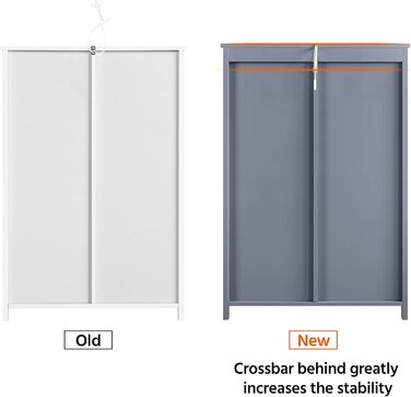 Шафа для ванної кімнати Yaheetech з 4 шухлядами та 2 дверцятами, підлогова шафа-комод для ванної, вітальні, коридору, кухні, білий, 81 x 30 x 83 см