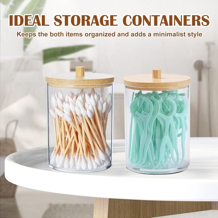 Набір аксесуарів для ванної кімнати iMucci (9 шт.) з бамбуковим покриттям, пастельно-зелений, бежевий: смітник, щітка для унітазу, тримач для зубних щіток, диспенсер для лосьйону/мила, мильниця, стакан для зубних щіток, тримач для ватних паличок