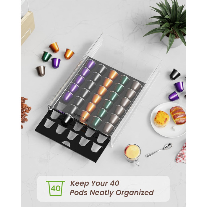 Органайзер для капсул Nespresso LifeMoreasy CK-40: зручне зберігання 40 капсул