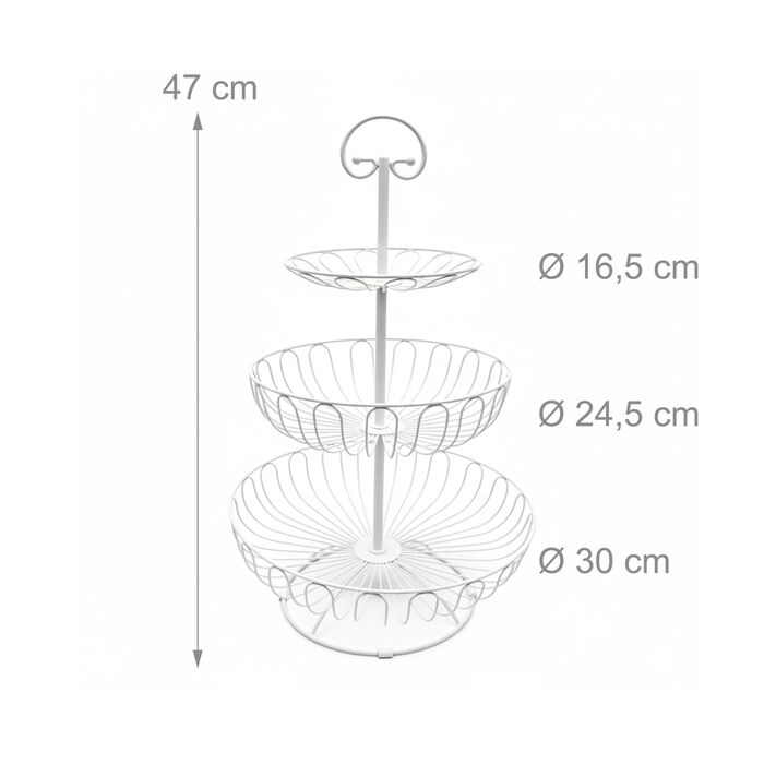 Стелаж Relaxdays з 3 ярусами