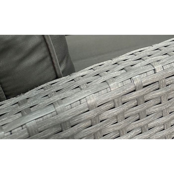 Комплект садових меблів із техноротанга MTG Trade Group, сірий, 7 предметів