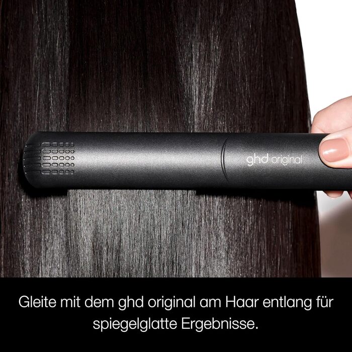 Випрямляч для волосся ghd Original - для гладкого, м'якого та блискучого волосся, без пошкодження від високих температур, підходить для всіх типів волосся, чорний, нова упаковка