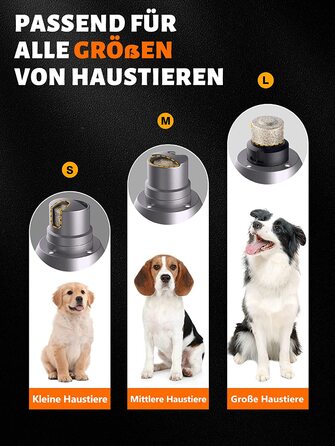 Точилка для кігтів Toozey для собак і кішок з 4 вбудованими світлодіодними лампами - безшумна електрична точилка для кігтів для домашніх тварин з кришкою для збору пилу-акумуляторна батарея заряджається від USB-порту Чорний