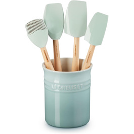 Набір кухонних аксесуарів Le Creuset Craft Series з керамічним казаном, 5 предметів, колір Морська сіль (Sea Salt)