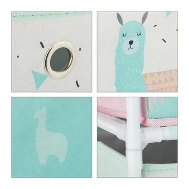 Поличка Relaxdays для дітей з ламою та коробками