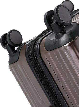 Набір валіз Münicase M816 TSA: 3 шт. (Coffee), з TSA-замком, телескопічним ручками та жорстким корпусом