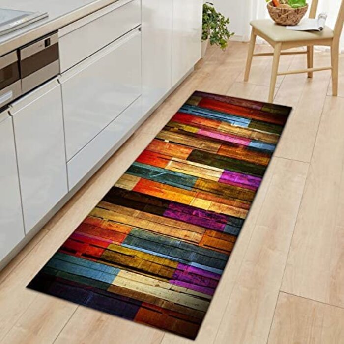 Килимове покриття для передпокою, легко миється килимове покриття для коридору, килимове покриття з коротким ворсом для коридору, килимове покриття для вітальні, кухні, офісу , спальні (колір) (C, 60x300 см)