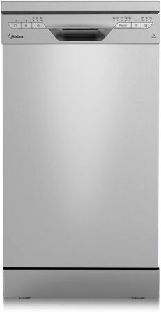 Посудомийна машина Midea SF 3.45N PRO: 9 комплектів, Inox, Wi-Fi, 47 dB, 45 см, енергоклас E