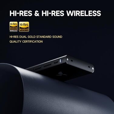 HiBy Digital M300 музичний плеєр з динаміком, Android 13, SD665, Bluetooth, Wi-Fi, FM, дисплей IPS 1280x640, підтримка PCM768k DSD256, 128ГБ+2ТБ пам'яті, чорний