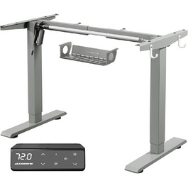 Електричний регульований стіл MAIDeSITe T1 Pro (Сірий) з 4 пам'яттю висоти та потужним мотором