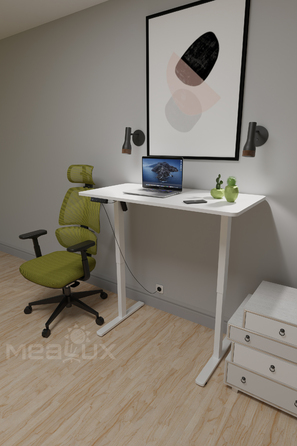 Стіл Mealux PowerDesk Lite White з електрорегулюванням висоти (арт. EVO-201 Lite W/W)